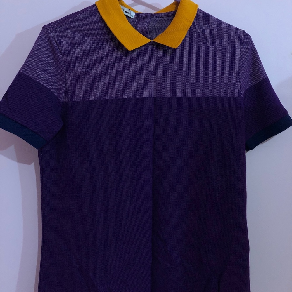 Lacoste Purple and Yellow Polo (brand new)
